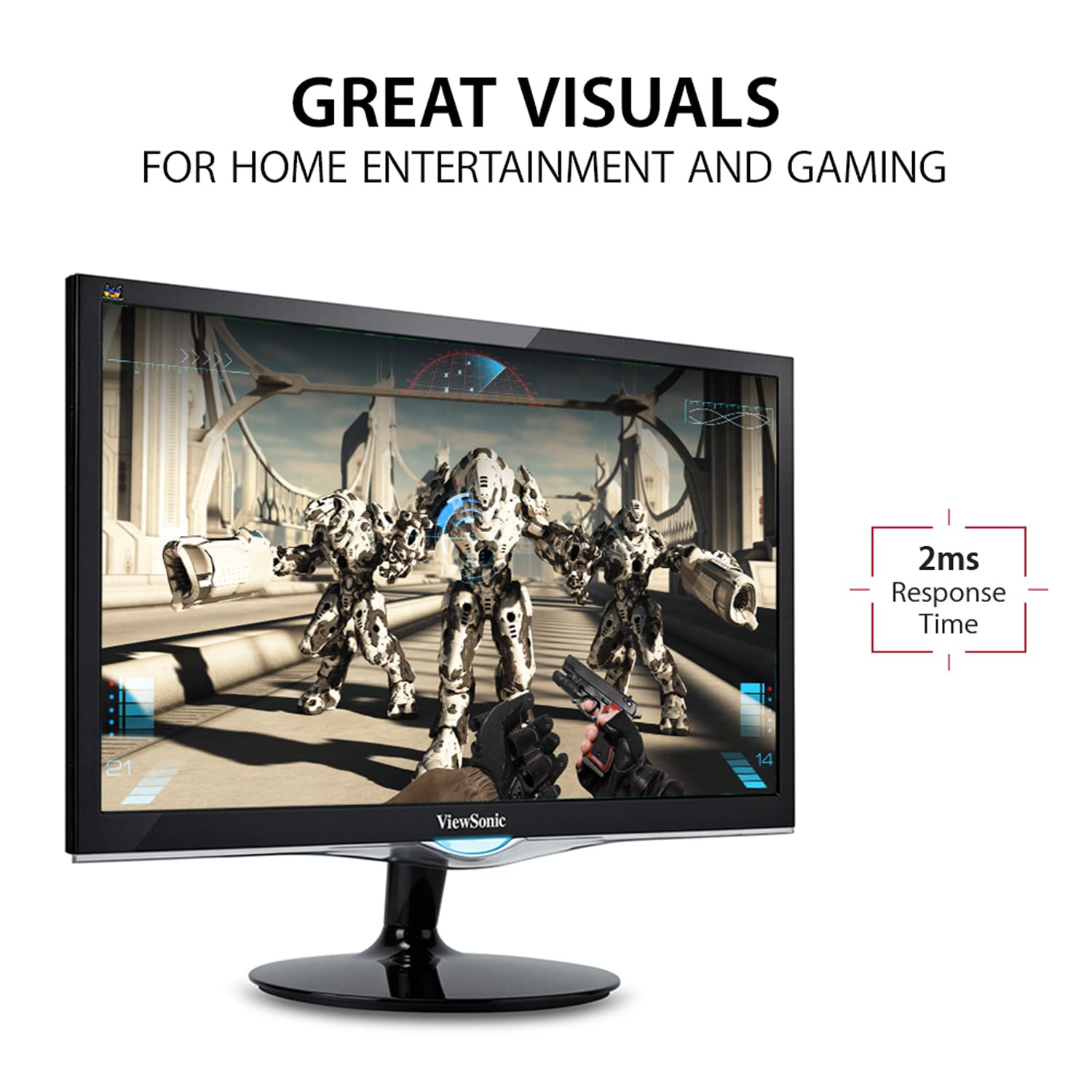 ViewSonic ディスプレイ モニター本体 Amazon.co.jp: Viewsonic VX2452mh 24 LED LCDモニター - 16:9